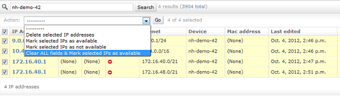 Easier IP address management with bulk IP operations