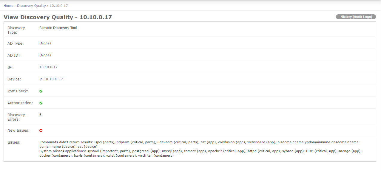View Discovery Quality Score