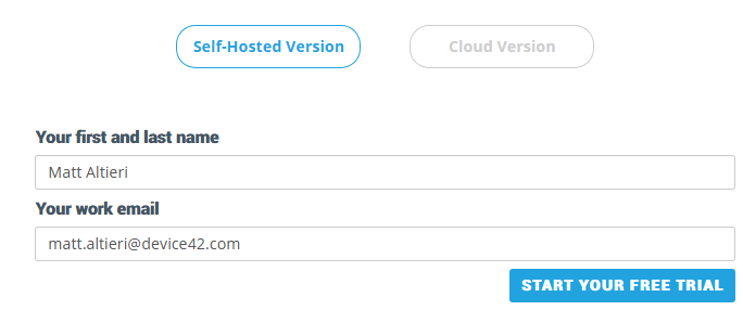 Device42 Download Screen Image