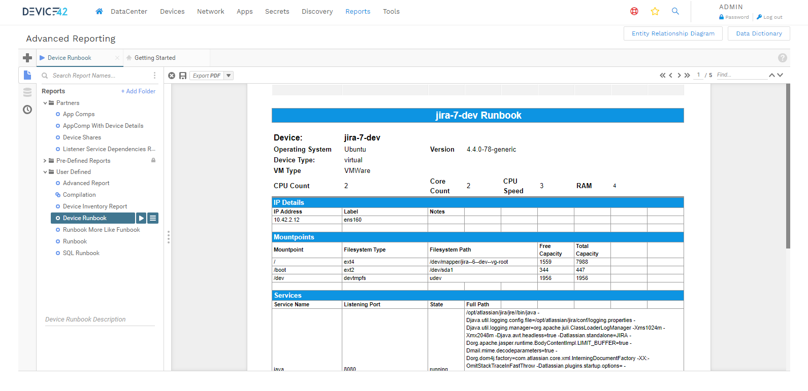 Jira7 RunDeck new reporting engine report