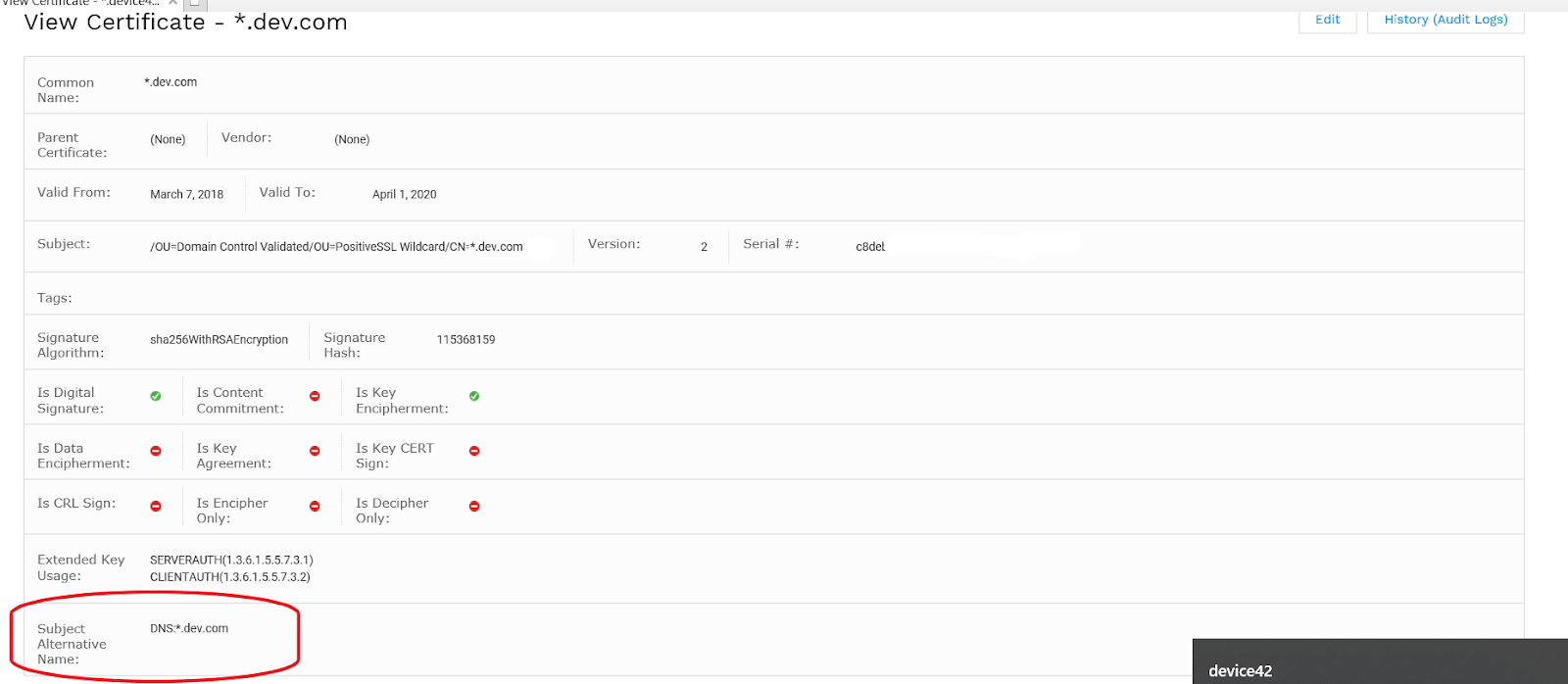 SSL Certificate Subject Alternate Name Discovery