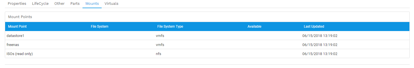 VMware datastore discovery