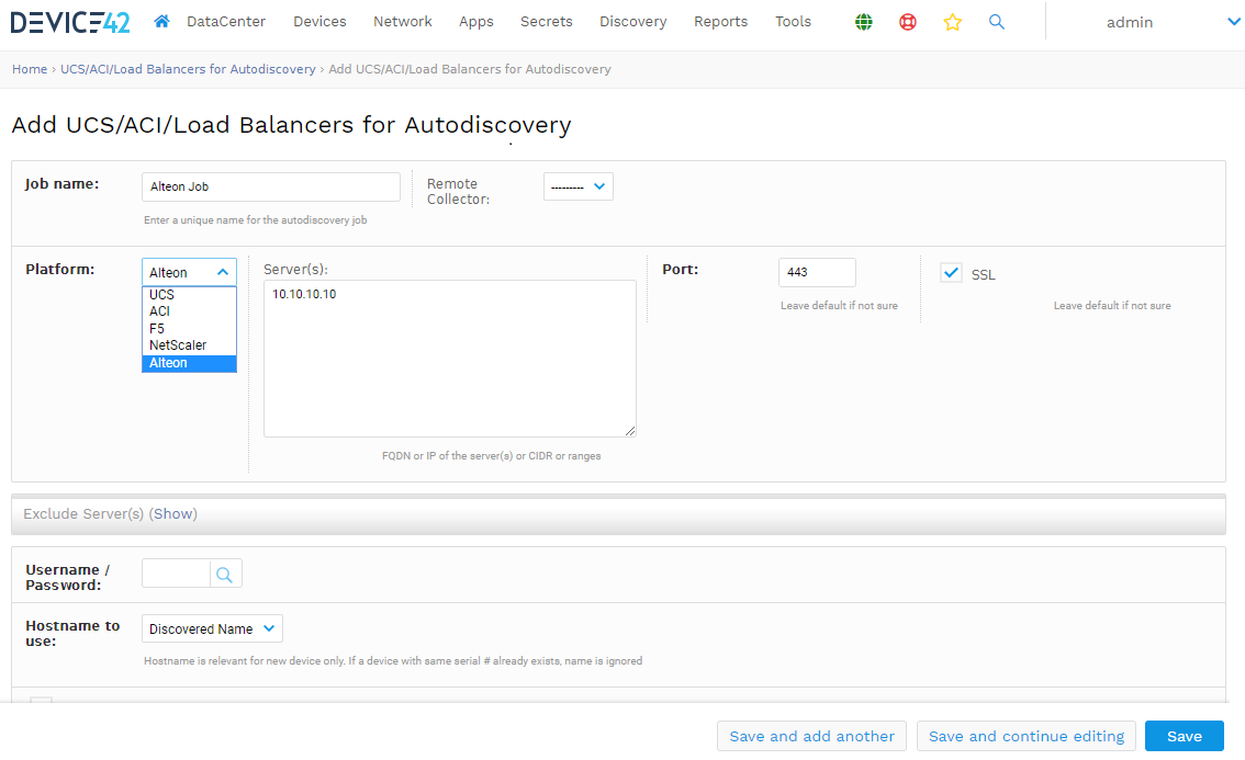 Alteon load balancer support