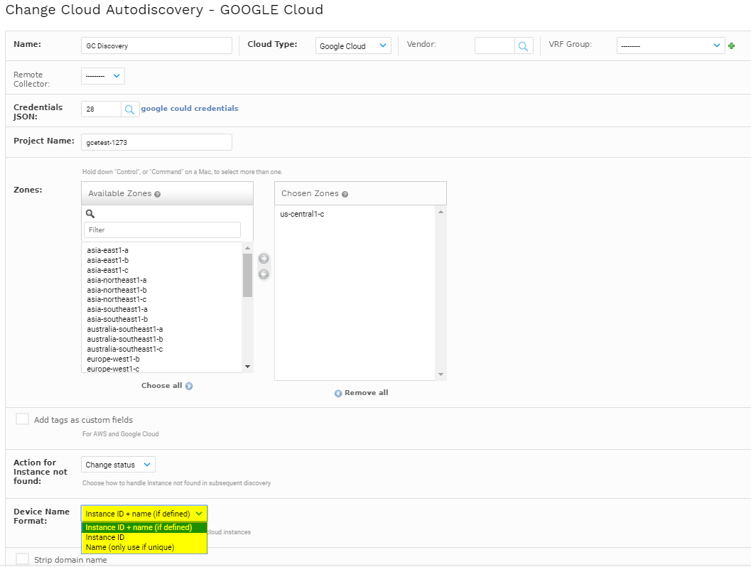 cloud device name format