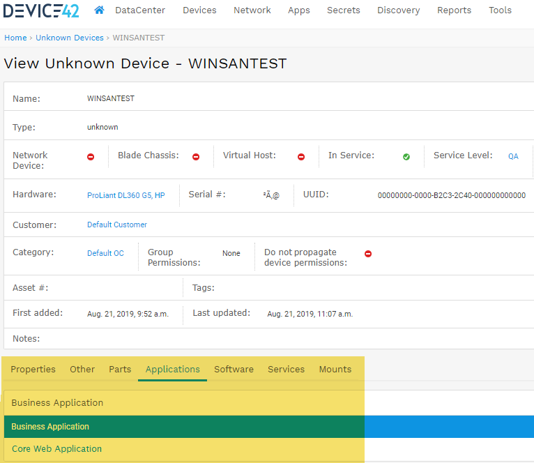Business apps enhancements