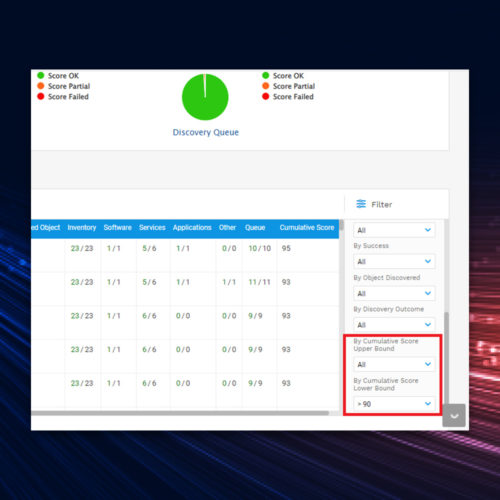 Service Command Argument Matching for App Component Templates, New Discovery Score List Filters and more in Main Appliance v17.08.01 Release