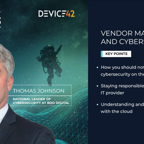 A Deeper Dive on Cybersecurity and Vendor Management with Thomas Johnson 
