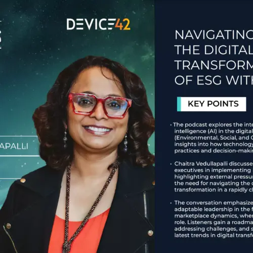 Navigating the Digital Transformation of ESG with AI — and Chaitra Vedullapalli