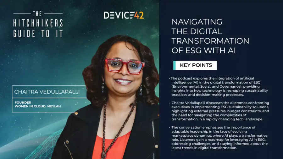 Navigating the Digital Transformation of ESG with AI — and Chaitra Vedullapalli