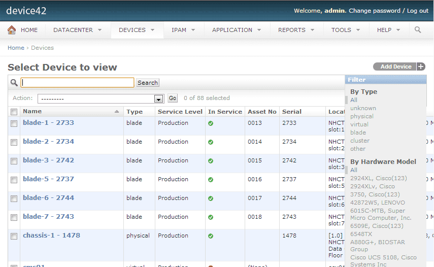Server Inventory Device42 Software
