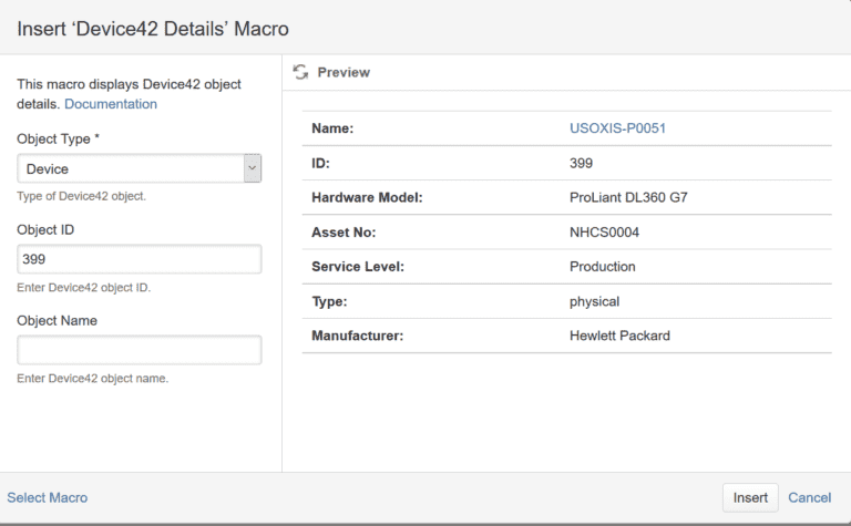 Confluence Integration | Device42 Software