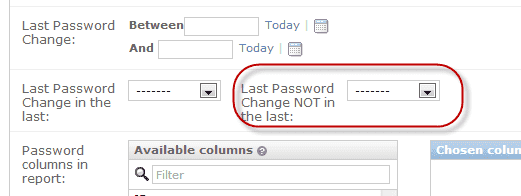 IT Password Reporting