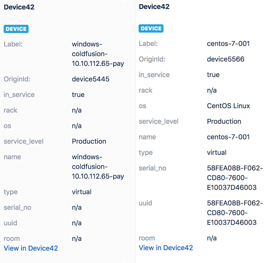Jira Service Desk Integration Device42
