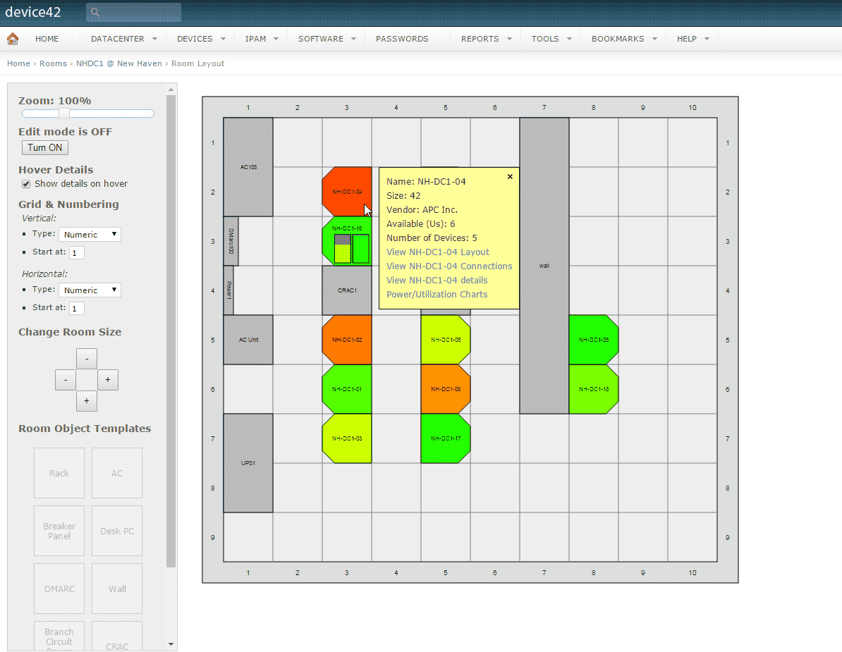 If you require a GIS-compatible tool that has some DCIM capabilities, netTerrain might be a good choice...