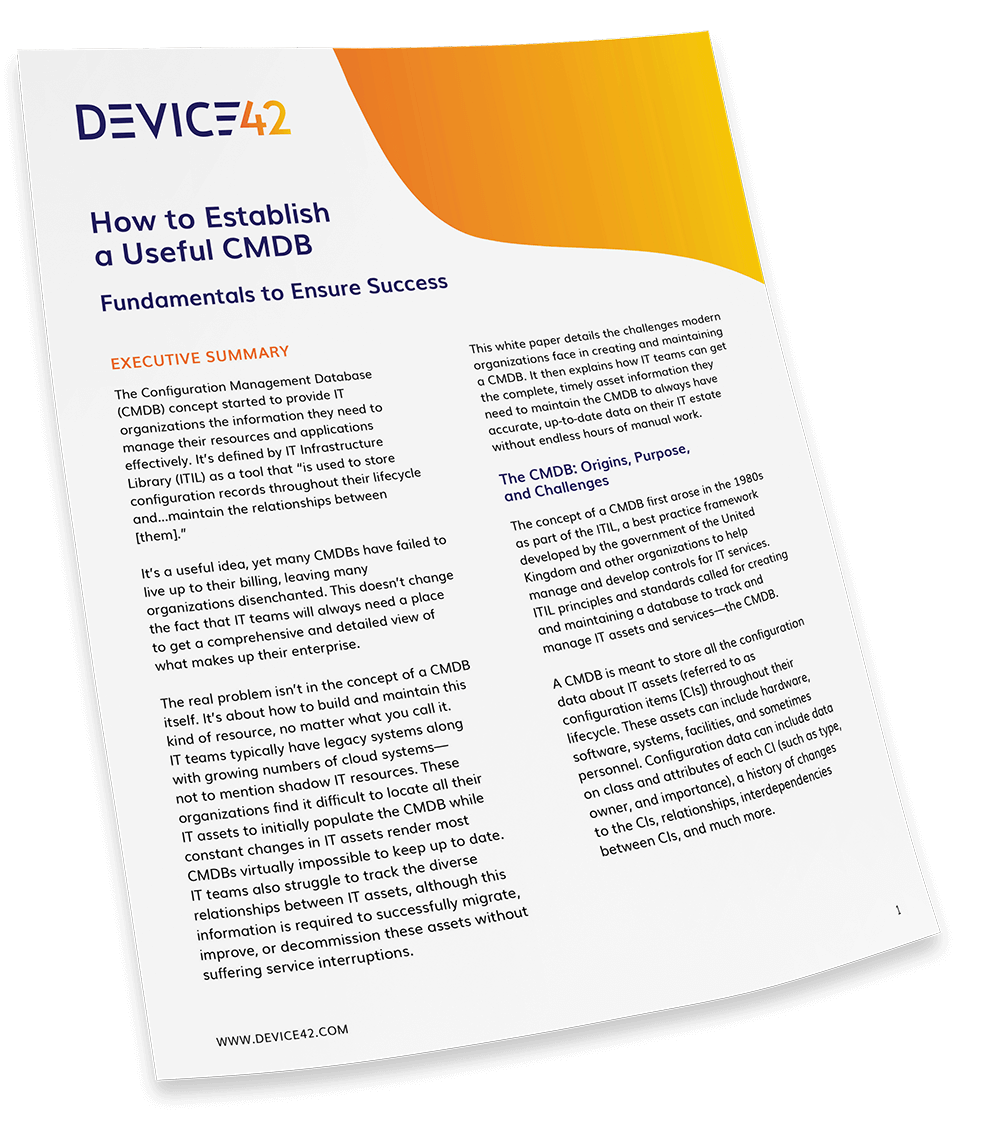 How to Establish a Useful CMDB How to Establish a Useful CMDB