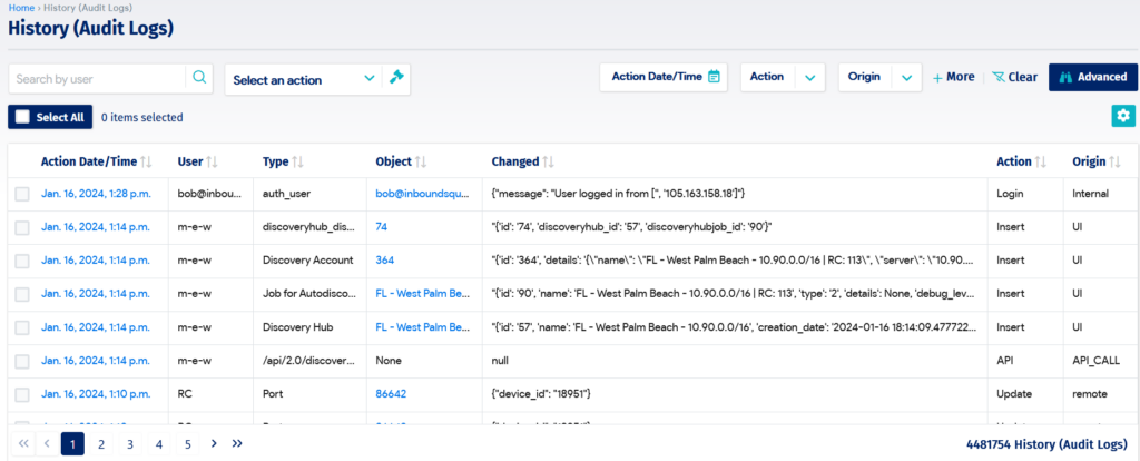 CMDB audit logs (source)