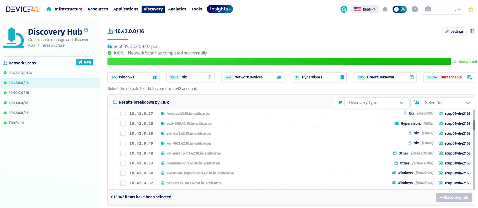 Discovery Hub Dashboard